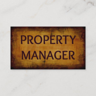 Business Card des Property Manager Visitenkarte