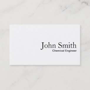 Business Card des schlichten Chemieingenieurs Visitenkarte