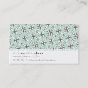 BUSINESS CARD - einfaches, funky Muster Visitenkarte