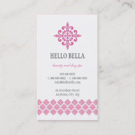 BUSINESS CARD einfaches modernes Motiv pink Visitenkarte