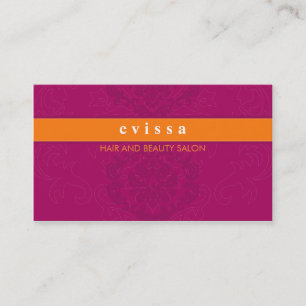 BUSINESS CARD elegant, elegant, hellrosa orange Visitenkarte