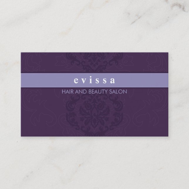 BUSINESS CARD elegant Finesse lilac lila Visitenkarte (Vorderseite)