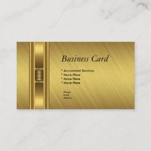 Business Card Elegante Gelbe Gold Elite Visitenkarte