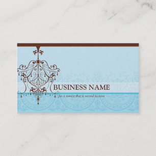 BUSINESS CARD eleganter Vintager Kronleuchter Visitenkarte