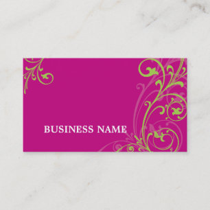 BUSINESS CARD fabelhaft elegant geblüht rosa Limon Visitenkarte