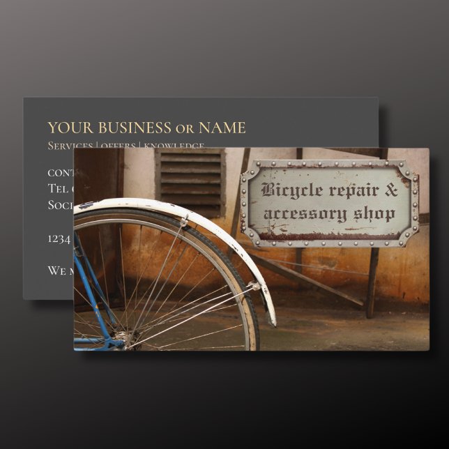 Business Card Fahrradwerkstatt Ersatzteile Visitenkarte (Von Creator hochgeladen)