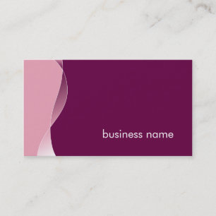 BUSINESS CARD fett-modern-swish pum mulberrosa Visitenkarte