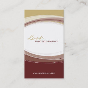 BUSINESS CARD fett moderne Kurve Goldmarodie Visitenkarte