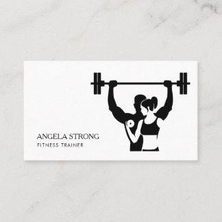 Business card for a fitness trainer or nutritionis visitenkarte
