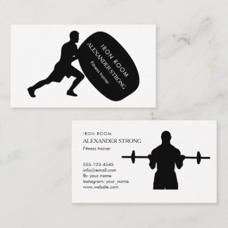 Business card for a fitness trainer or nutritionis visitenkarte