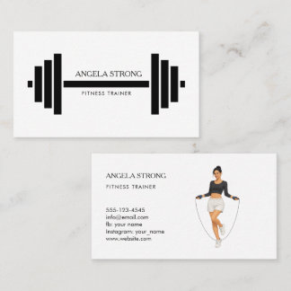 Business card for a fitness trainer or nutritionis visitenkarte