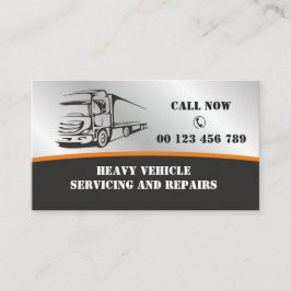 Business card  for Auto services for heavy vehicle Visitenkarte