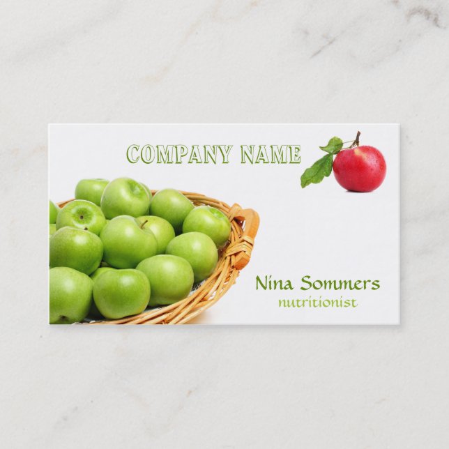 Business Card "Frisches Obst" Visitenkarte (Vorderseite)