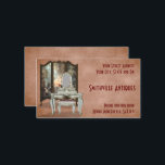 Business Card für antike Möbel Store Visitenkarte<br><div class="desc">Ein Design mit einem Vintagen Frisiertisch mit Spiegel und Ankleide. Es ist perfekt,  wenn Sie ein antikes Möbelgeschäft haben.</div>