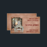 Business Card für antike Möbel Store Visitenkarte<br><div class="desc">Ein Design mit einem Vintagen Frisiertisch mit Spiegel und Ankleide. Es ist perfekt,  wenn Sie ein antikes Möbelgeschäft haben.</div>