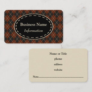 Business Card für antike Raute Visitenkarte