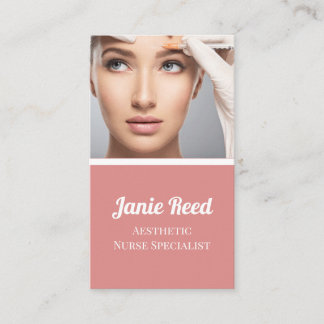 Business Card für ästhetische Krankenschwester Visitenkarte