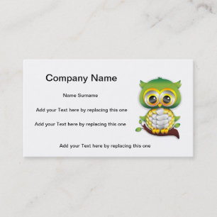 Business Card für Babywaschpapier Visitenkarte