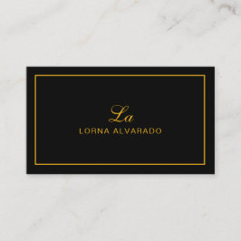 Business Card für Back & Gold Moderne Veranstaltun Visitenkarte