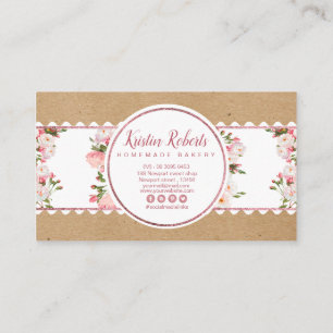 Business Card für Bäckereien und Floral Craft Papi Visitenkarte