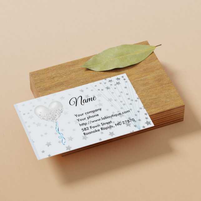 Business Card für Ballon und Sterne Visitenkarte (Von Creator hochgeladen)