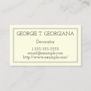 Business Card für Basic und Minimal Decorator Visitenkarte