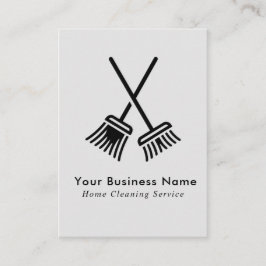 Business Card für berufliche Hausreinigung Visitenkarte