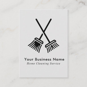 Business Card für berufliche Hausreinigung Visitenkarte