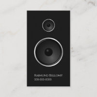 Business Card für Black Music Lautsprecher