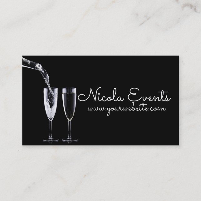 Business Card für Catering-Eventplaner Visitenkarte (Vorderseite)
