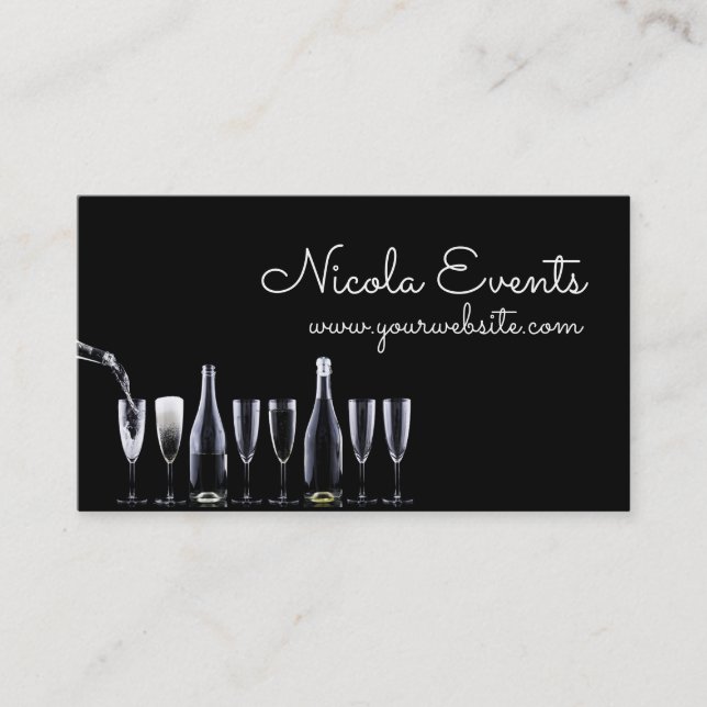 Business Card für Catering-Eventplaner Visitenkarte (Vorderseite)