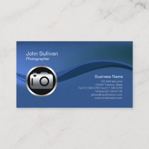Business Card für Chrome Camera Icon Fotograf Visitenkarte