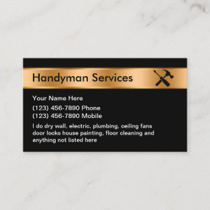 Business Card für Classy Handyman Services Visitenkarte