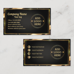 Business Card für das Berufliche Logo des Unterneh Visitenkarte