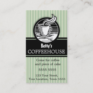 Business Card für das Kaffeehaus Visitenkarte