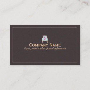 Business Card für den mit Monogramm Designer Visitenkarte