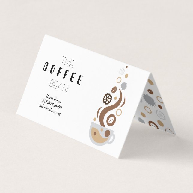 Business Card für die Kaffeebranche Visitenkarten (Vorderseite)