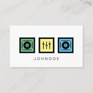 Business Card für DJ-Profis Visitenkarte