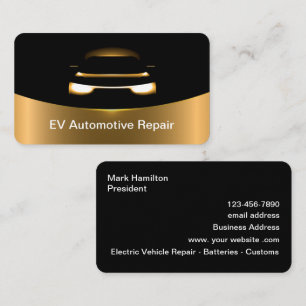 Business Card für Elektrofahrzeug-Reparatur Visitenkarte