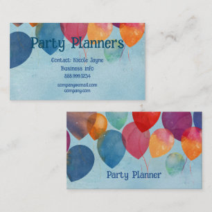 Business Card für Fun Balloon Party- oder Veransta Visitenkarte