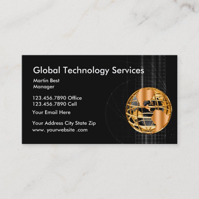 Business Card für Global Technology Services Visitenkarte (Vorderseite)