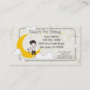 Business Card für Heimtiere Terminkarte