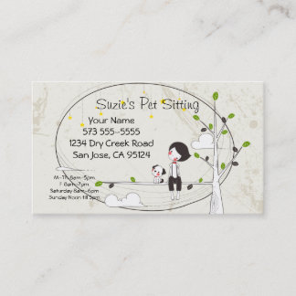 Business Card für Heimtiere Terminkarte
