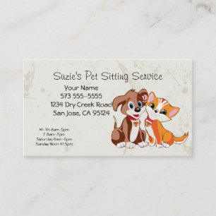Business Card für Heimtiere Terminkarte