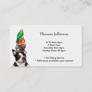 Business Card für Heimtiere Treuekarte
