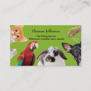 Business Card für Heimtiere Treuekarte