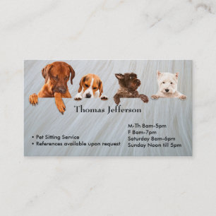 Business Card für Heimtiere Treuekarte