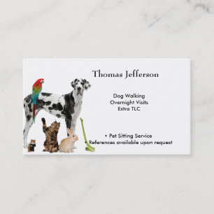 Business Card für Heimtiere Treuekarte