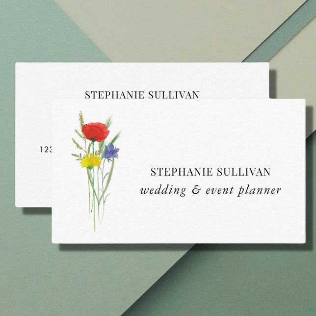 Business Card für Hochzeiten und Eventplaner Wildb Visitenkarte (Von Creator hochgeladen)