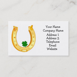Business Card für Hufeisendesign Visitenkarte